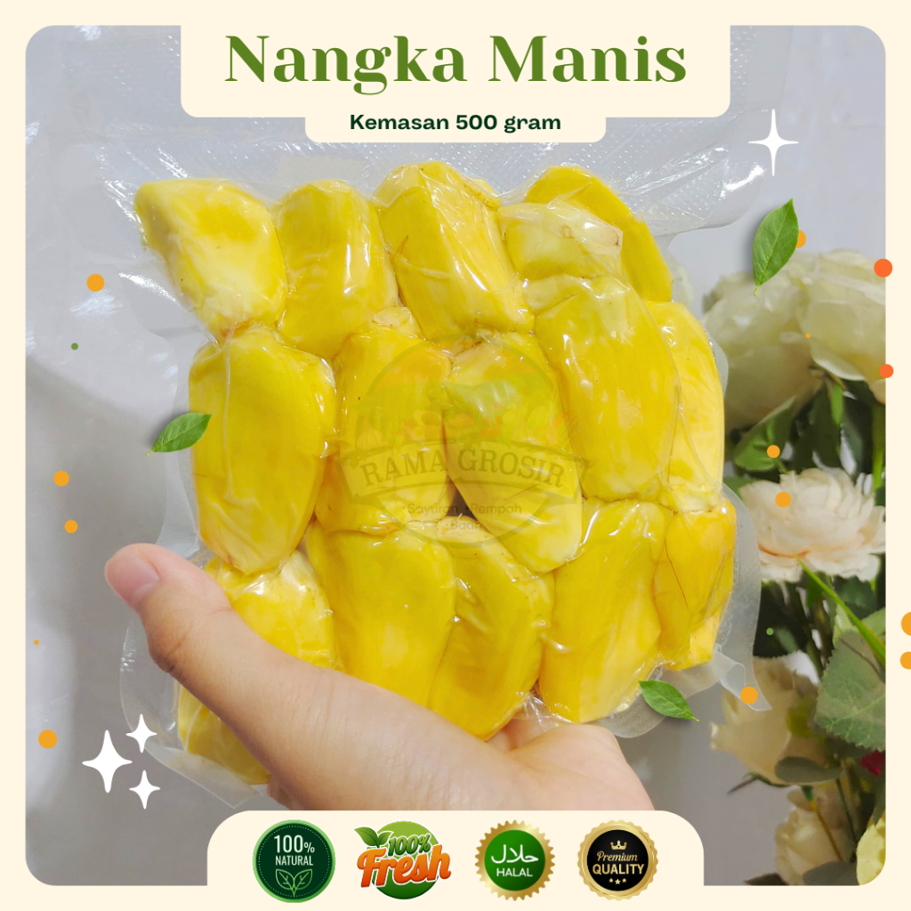

500gr BUAH NANGKA MANIS BEKU/NANGKA FROZEN FRUIT NANGKA MANIS