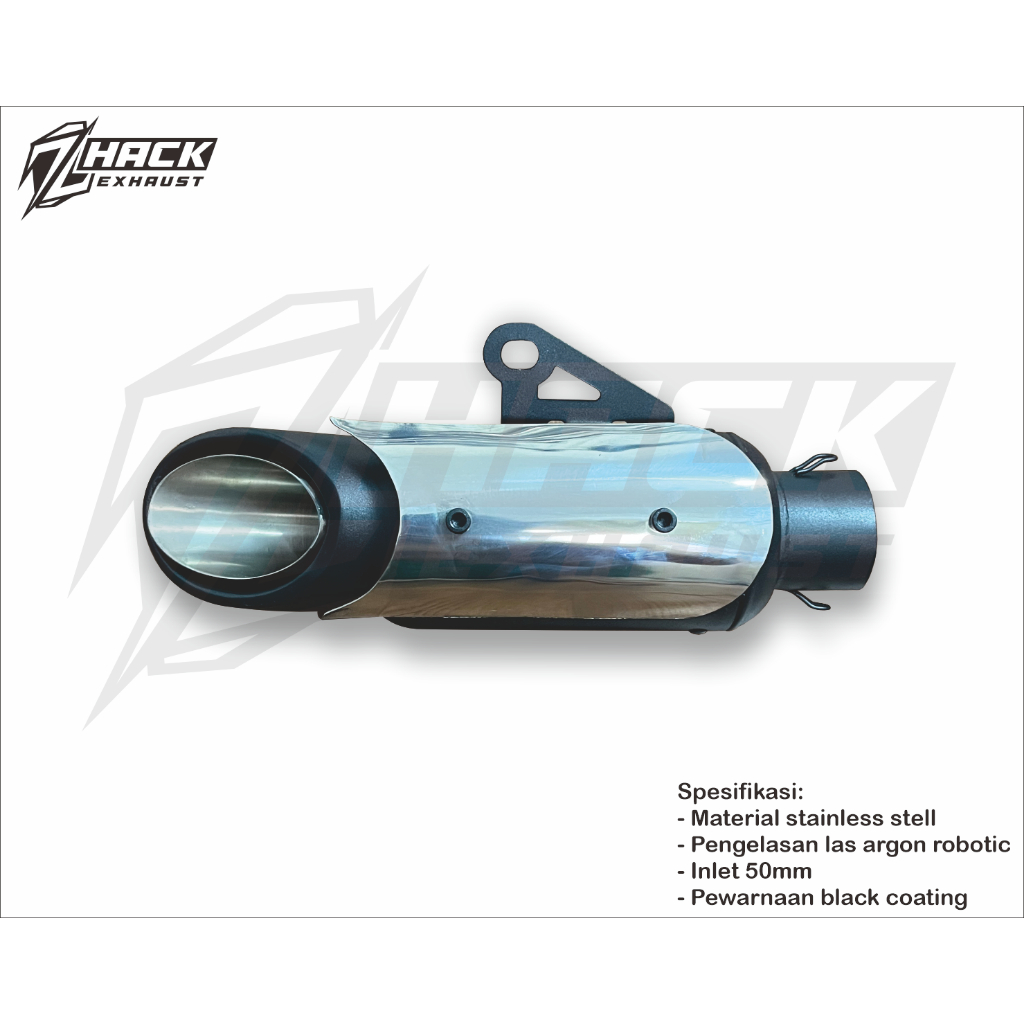 Silencer Knalpot Replika Standar Racing Zx25R Zx 25R Inlet 50mm