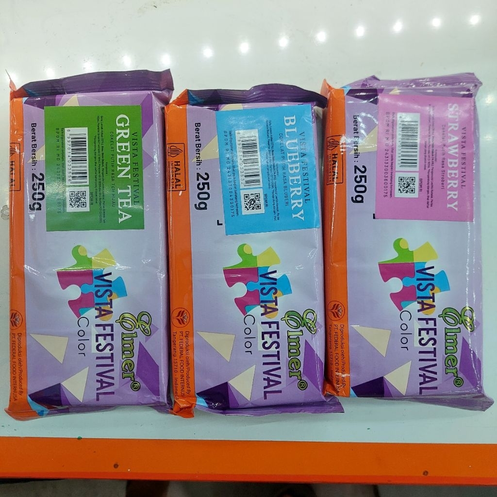 

Coklat Elmer vista festival 250gr/elmer coklat batangan