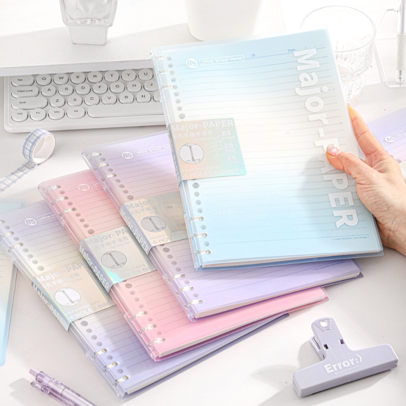 

Binder A5 B5 6 Ring / Free As The Wind / Soft PU Pastel / FREE LOOSE LEAF 60 HALAMAN