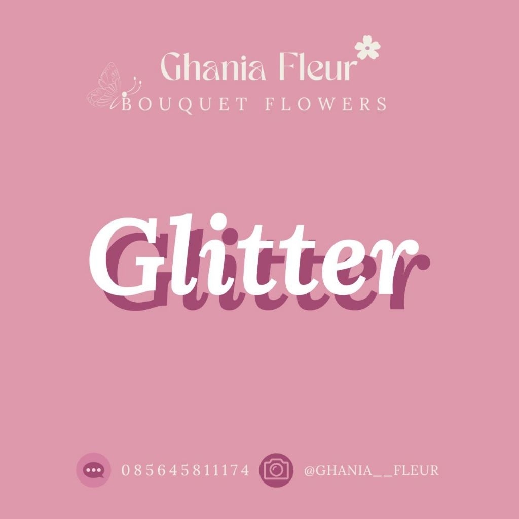 

GF ! Glitter Bunga Satin