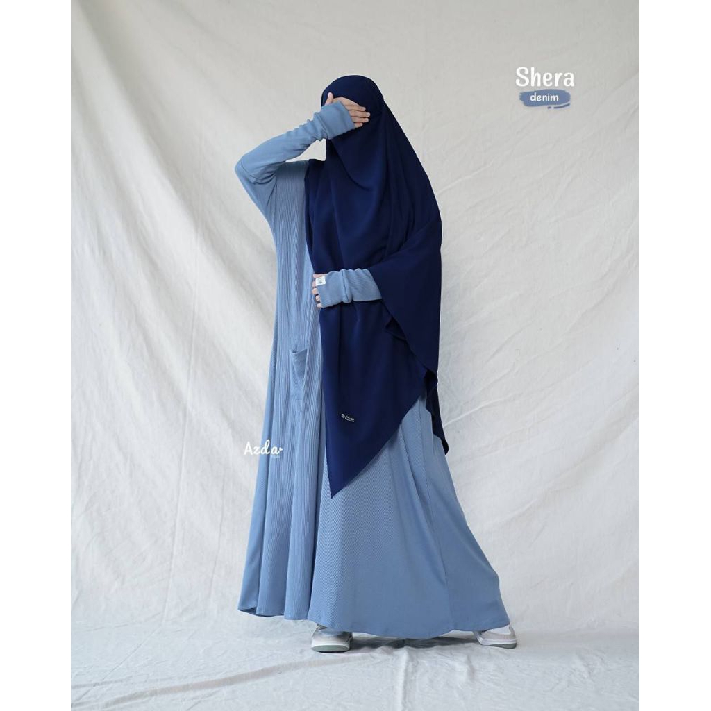 Abaya Shera by Azda | Abaya knit shera by azda | Abaya Shera kids by azda kids | abaya knit anak