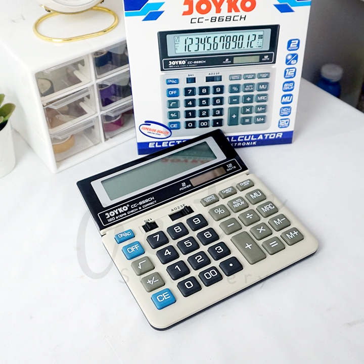 

Joyko Kalkulator Calculator 12 Digit CC-868CH Check & Correct