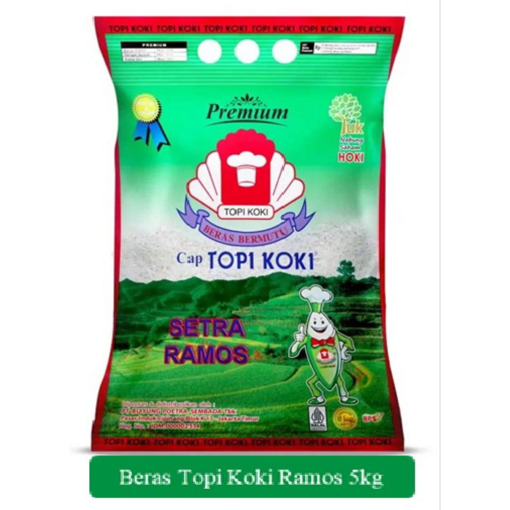 

Beras Setra Ramos Topi koki 5 kg