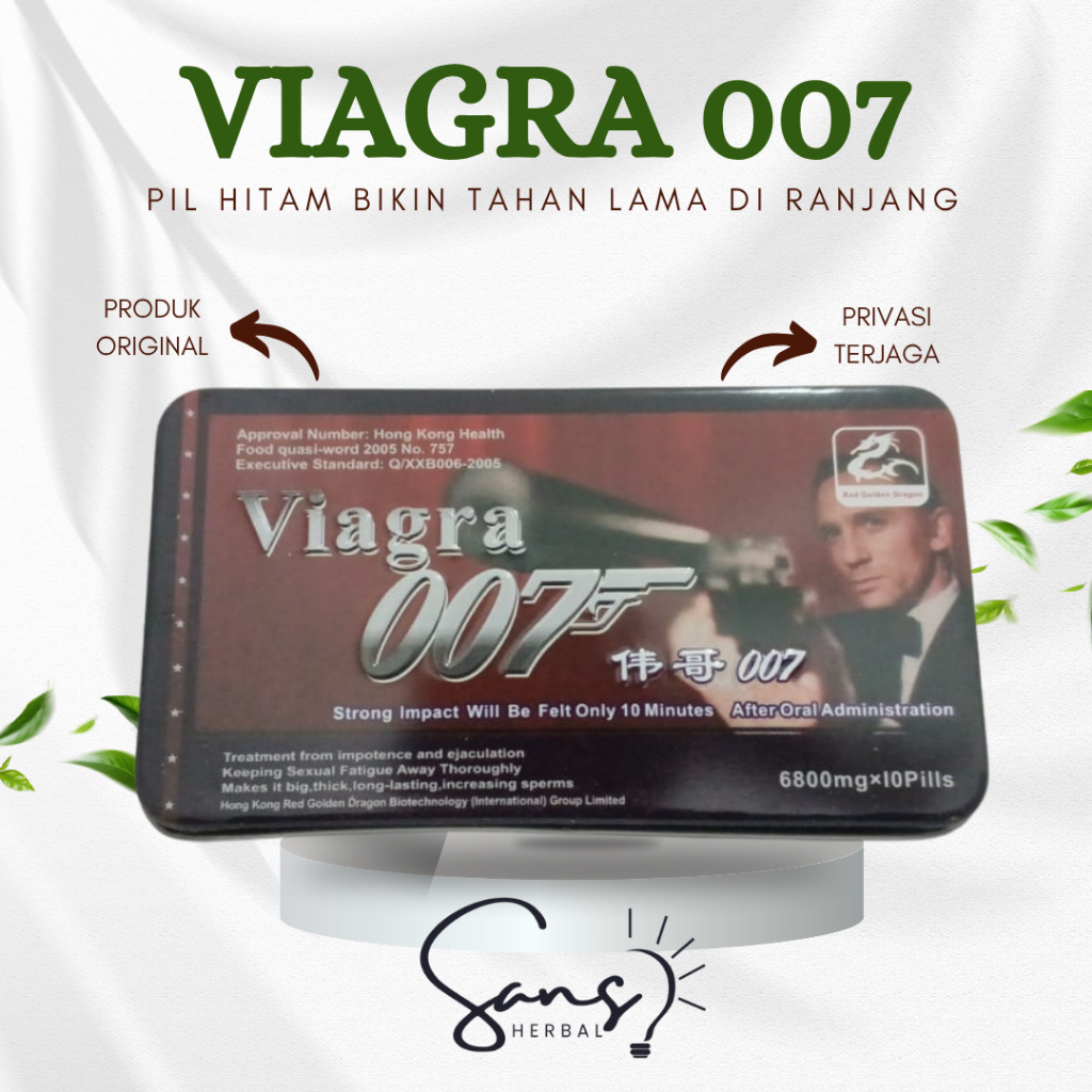 VIAGRA 007 OBAT KUAT STAMINA PRIA TAHAN LAMA ORIGINAL ASLI USA ISI 10 TABLET