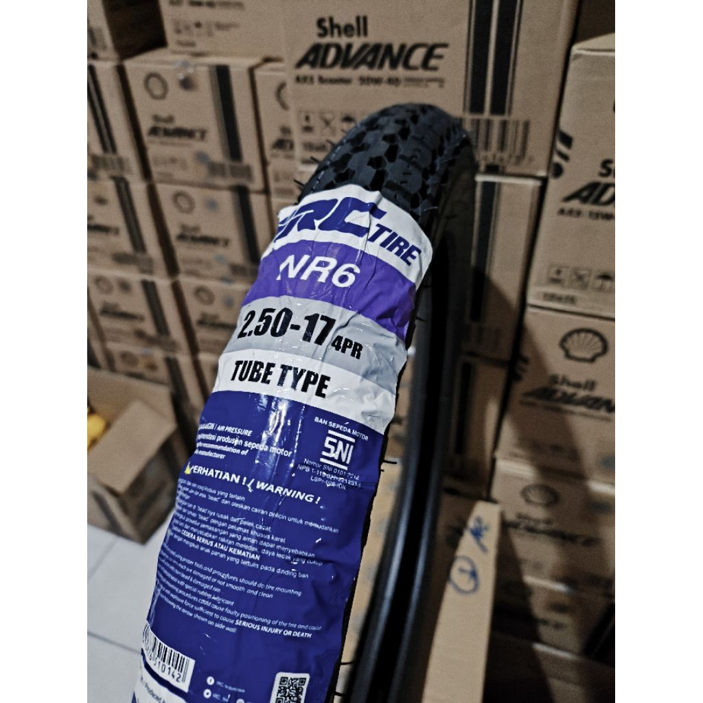 Ban Luar IRC NR-6 250-17 Tubetype / Ban Depan Sepeda Motor Bebek