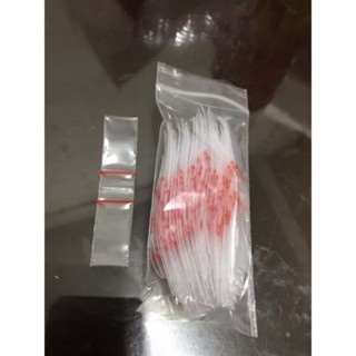 KANTONGAN UNTUK BARANG KECIL/AKSESORIS RAMBUT/BATU CINCIN Plastik klip kecil 1,4-1,6x3,5 cm Ziplock 