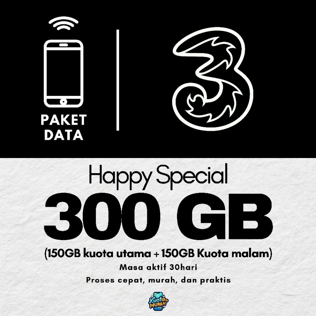 PAKET DATA TRI 30 hari PAKET DATA MURAH