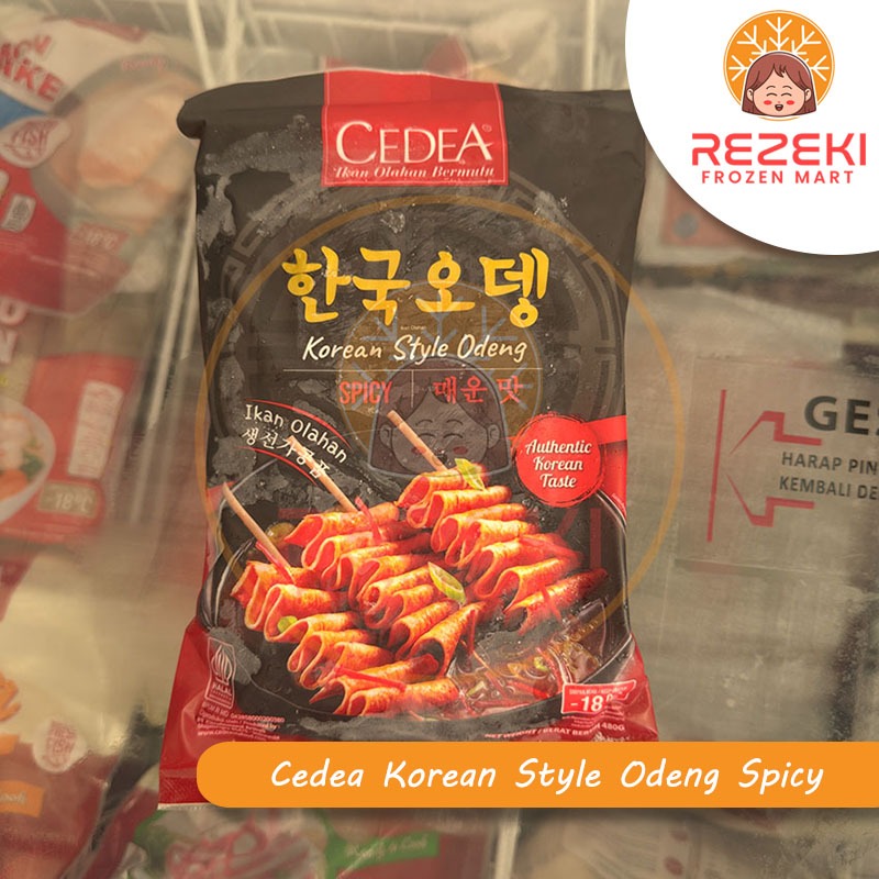 

Cedea Korean Odeng Spicy 480 Gr | Odeng Khas Korea Rasa Pedas isi 12 pcs | Frozen Food Murah
