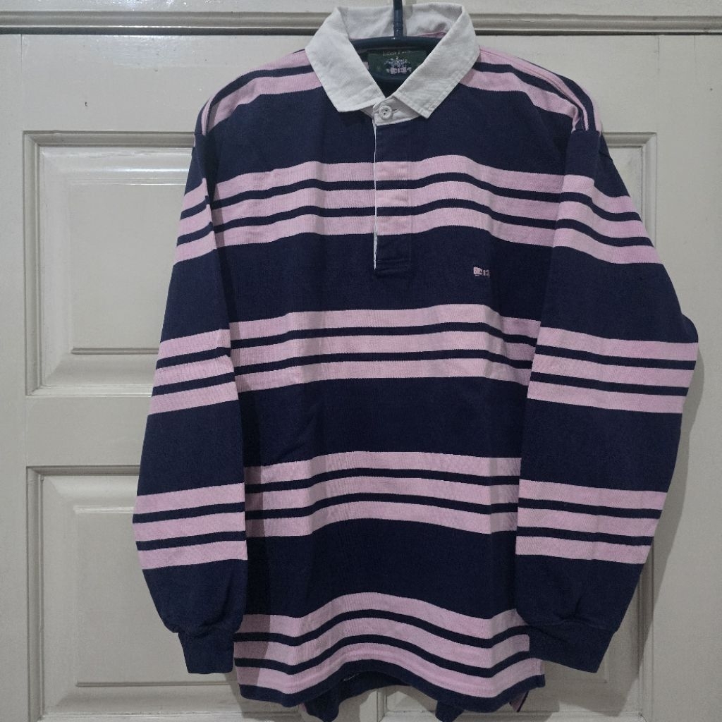 Eden Park Paris rugby polo shirt pria