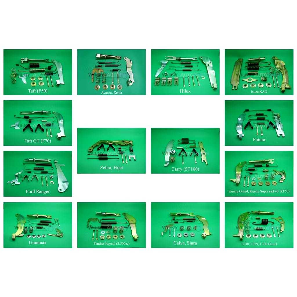 Repair Kit Rem Lever Kit BELAKANG RH LH Granmax L038 L039 L300 Panther Kapsul Kijang Grand KF40 Supe