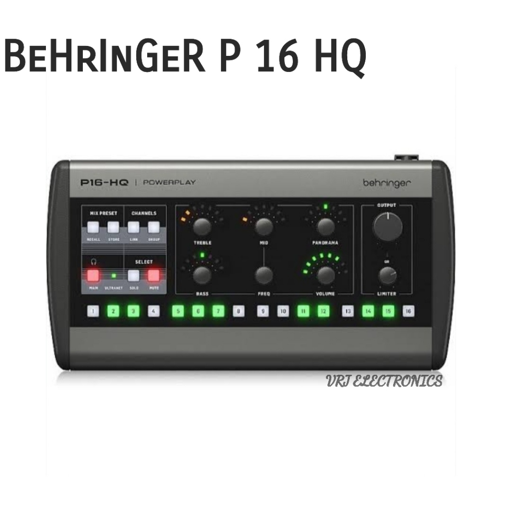 Behringer P16 HQ - 16 Channel Personal Monitorring Mixer