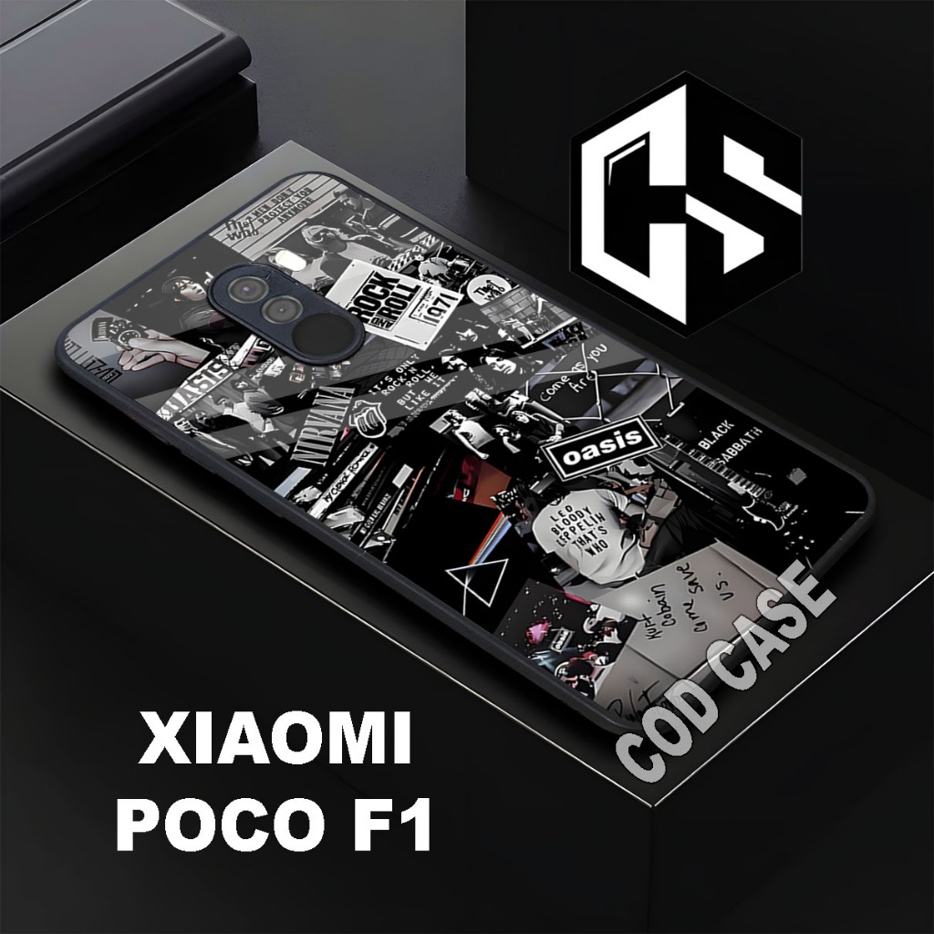 (COD 110)Softcase Glossy POCO F1/case poco f1 glitter/casing poco f1 glitter/case poco f1