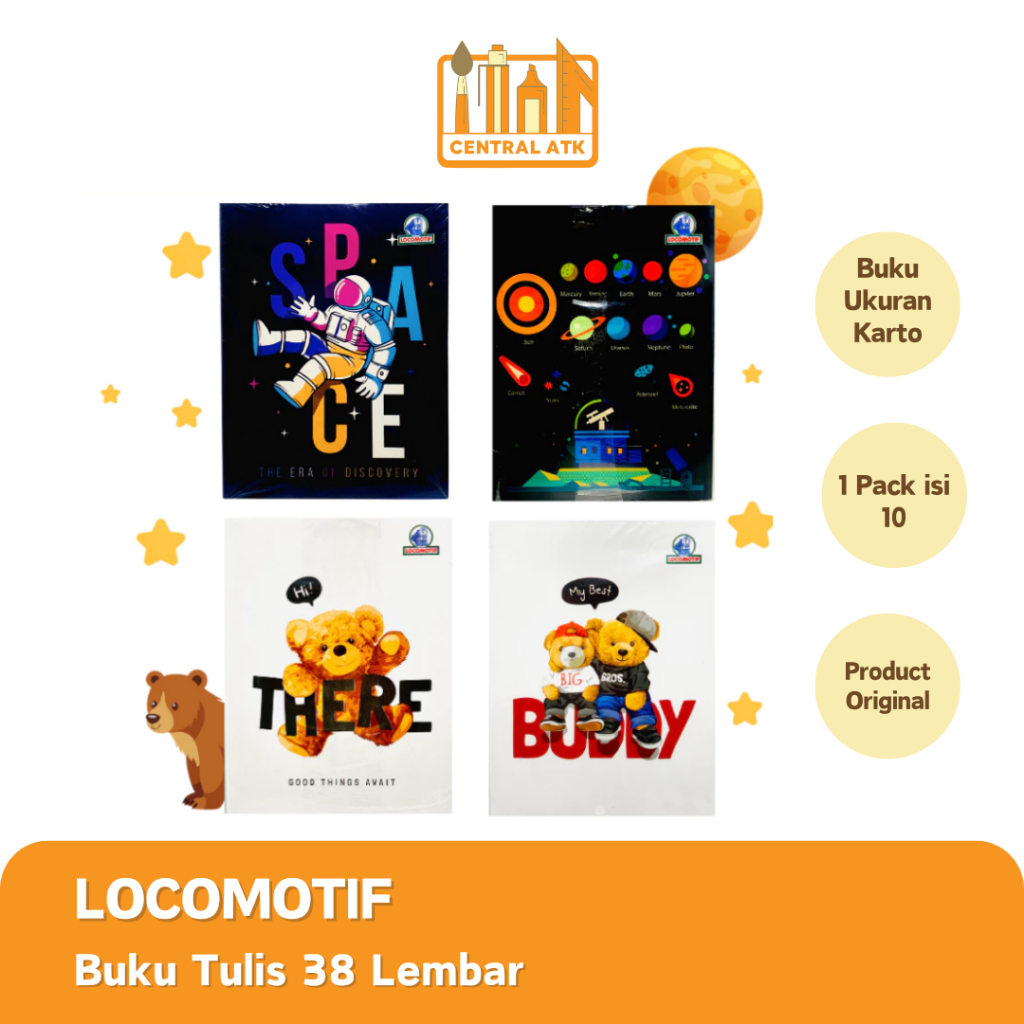 

BUKU TULIS KWARTO LOCOMOTIF 38 LEMBAR (1 PACK)