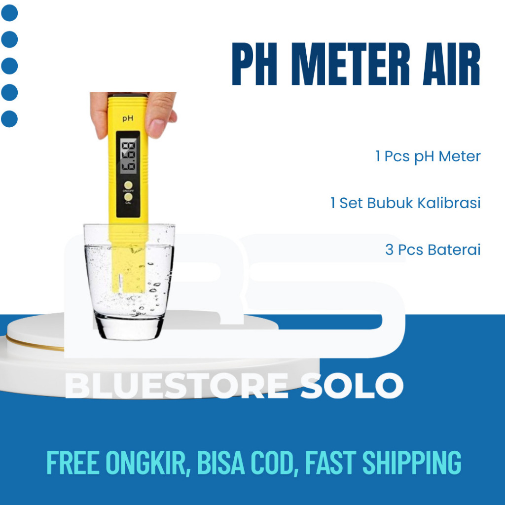Ph Meter Alat Ukur Air Hidroponik Ph Air Alat Ukur Digital Ph Air Digital