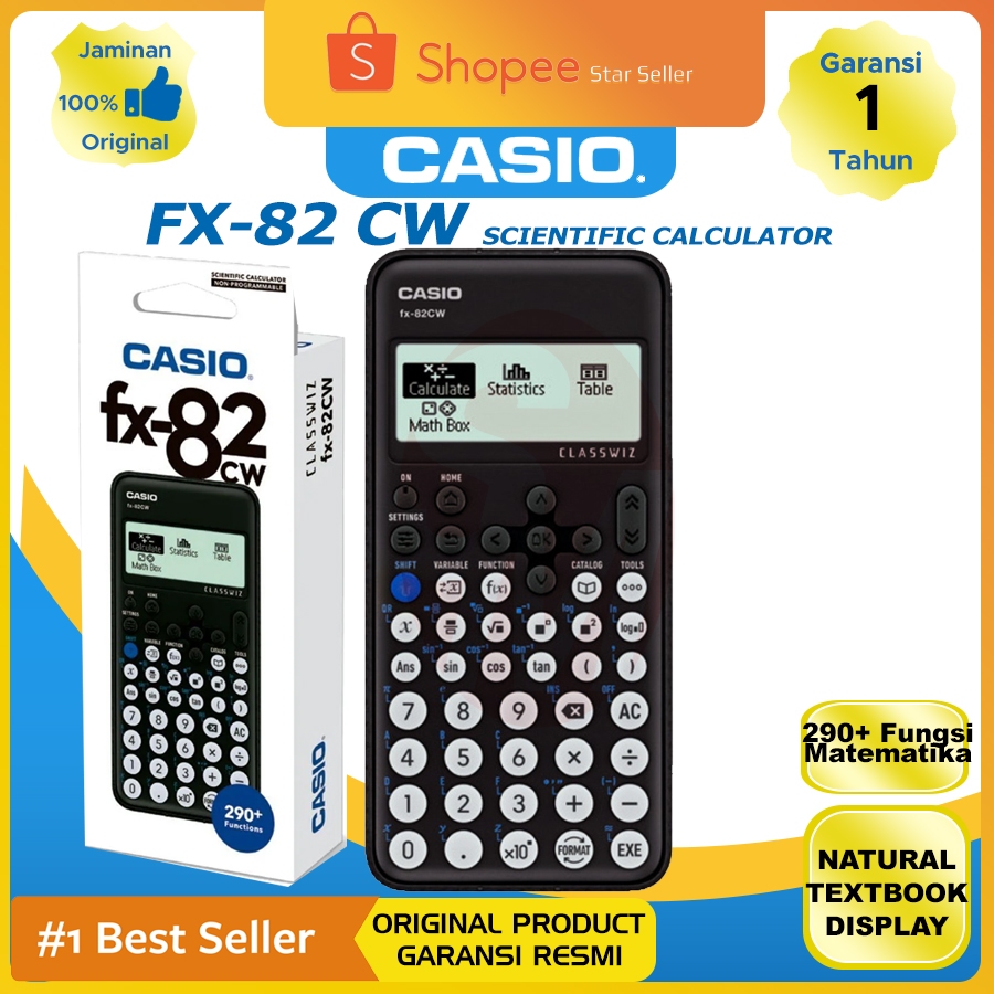 

Kalkulator Casio FX 82 CW Standard Scientific Support ClassWiz