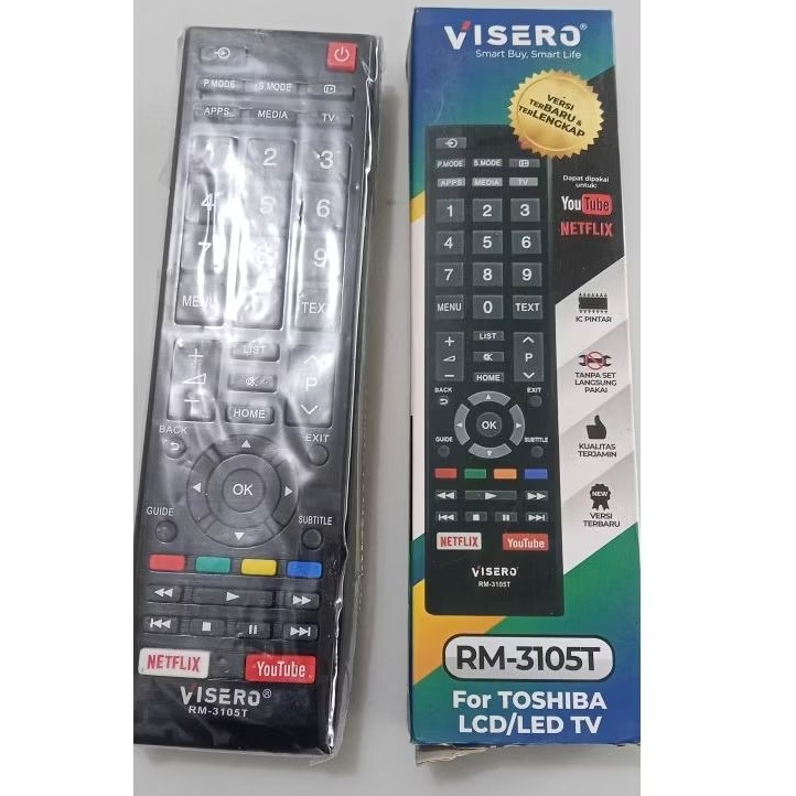 Remote TV smart LED TOSHIBA smart tv android