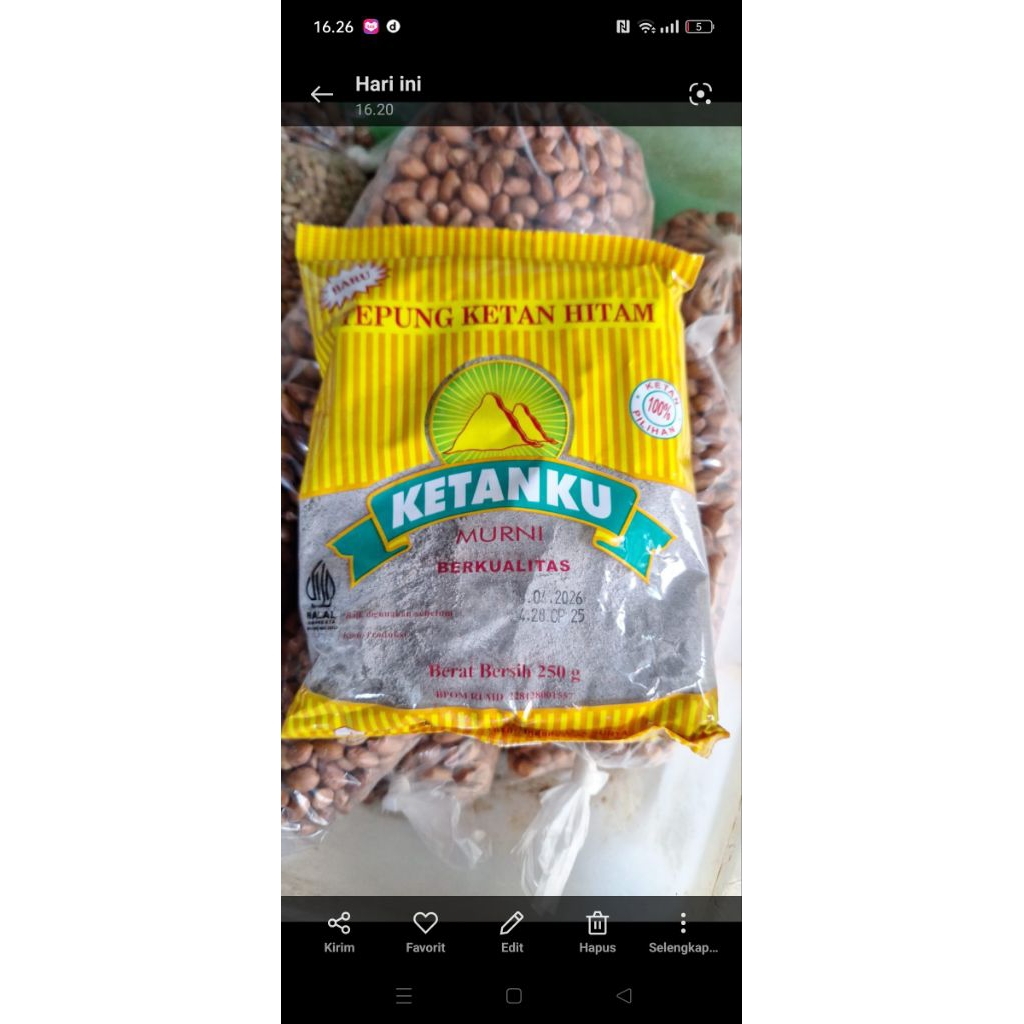 

tepung ketan hitam ketanku 250g