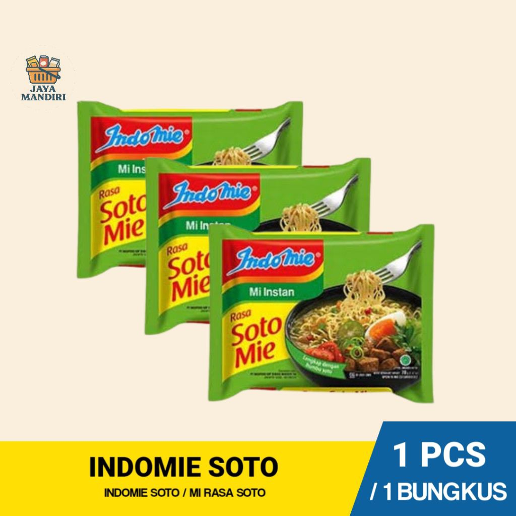 

Indomie Soto - Mi Indomie Rasa Soto - 1 Pcs / 1 Bks
