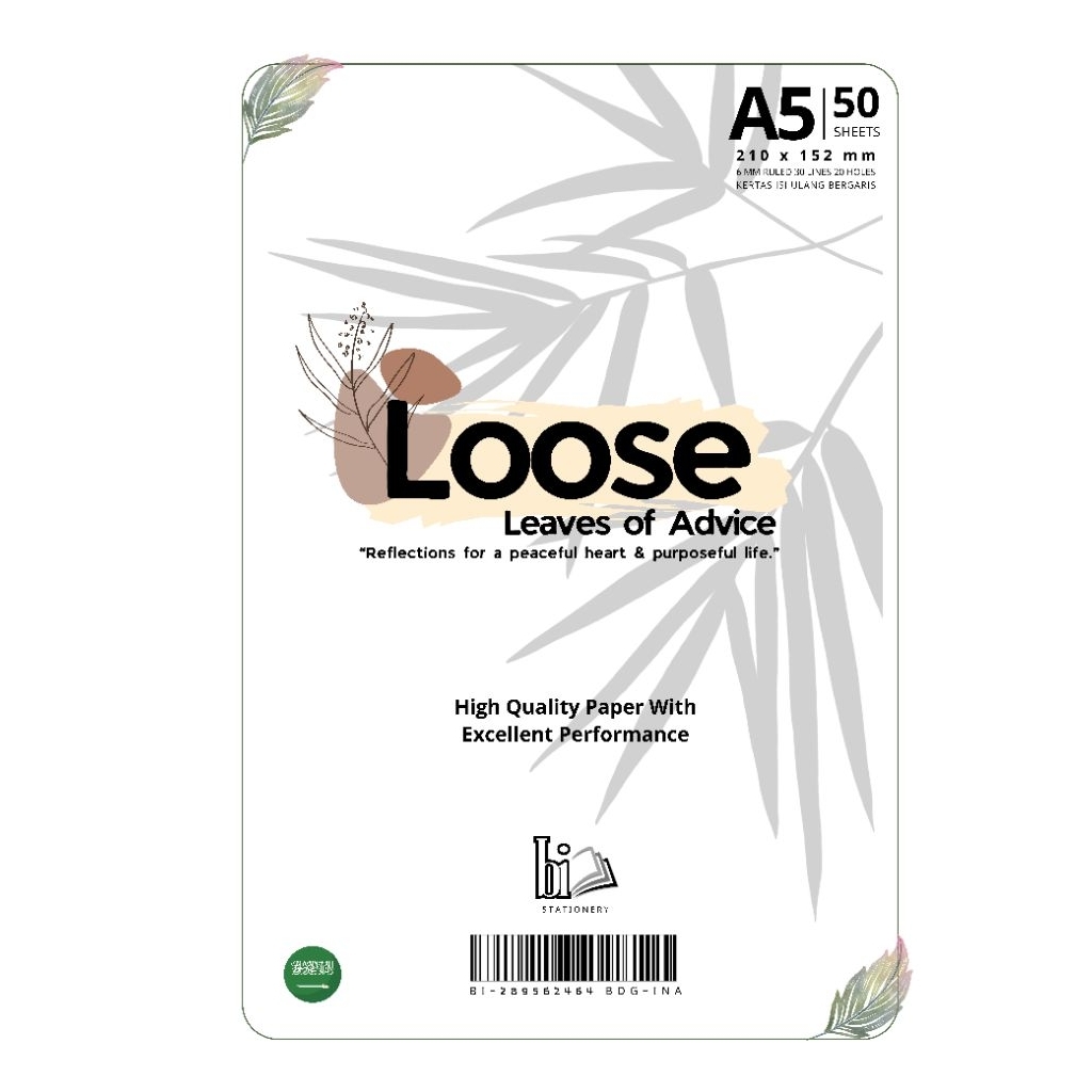 

Loose Leaf / Isi binder A5 - 50 lembar | Dilengkapi Kalimat Motivasi 3 Bahasa
