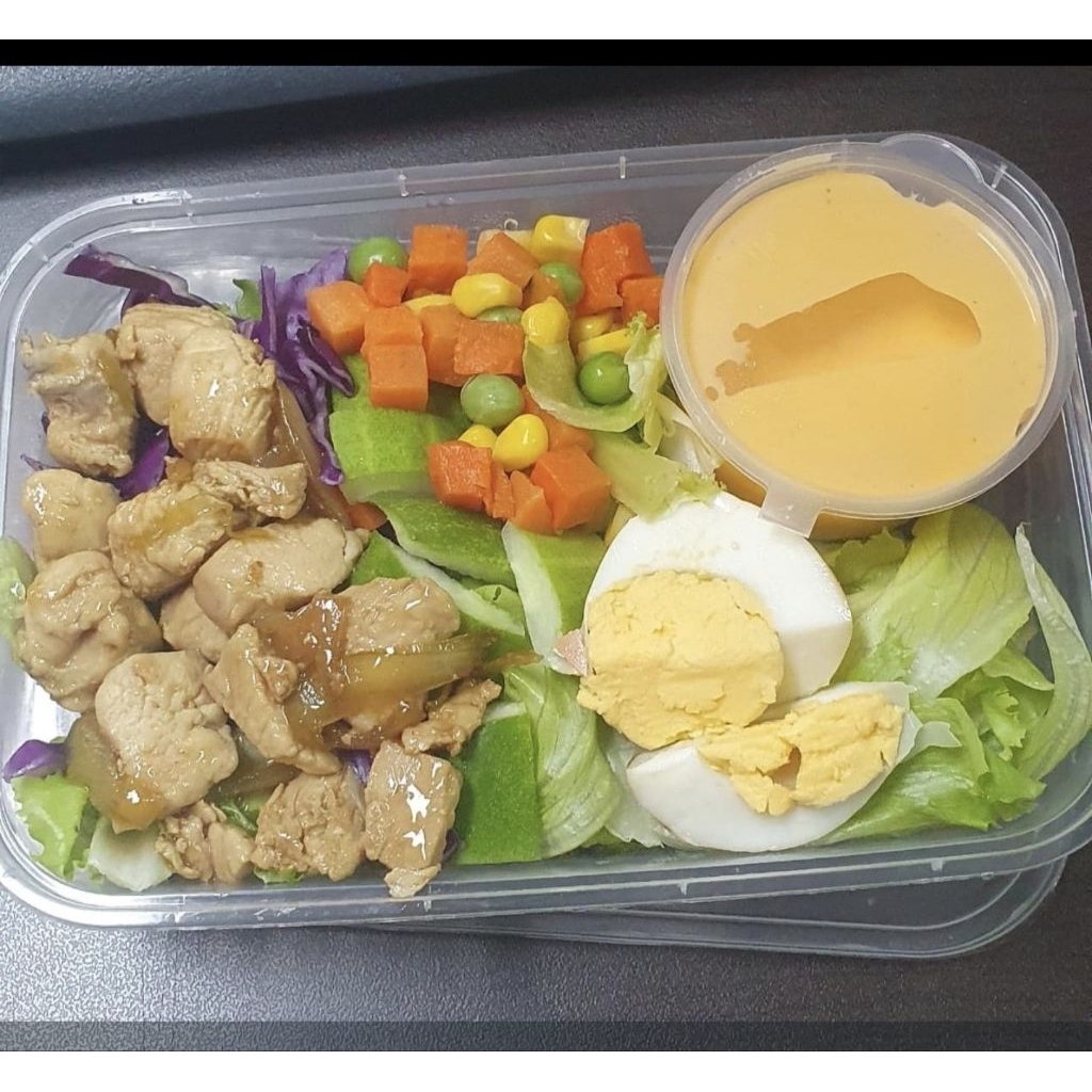 

Veggie Salad Ayam, Udang, Telor dan Vegan | Kirim H+1