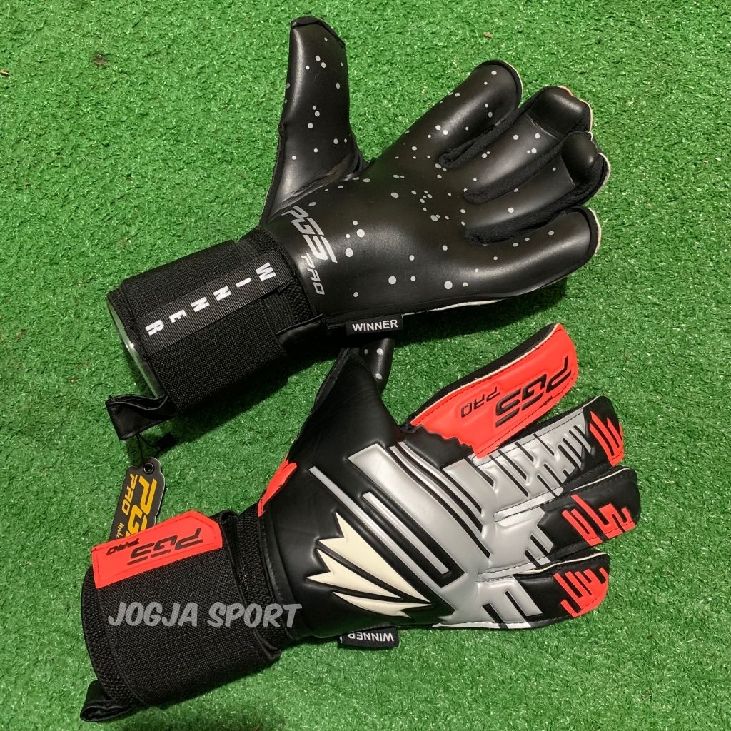 WINNER SERIES 2025 SARUNG TANGAN KIPER PGS PRO WINNER BLACK RED SERIES TERBARU
