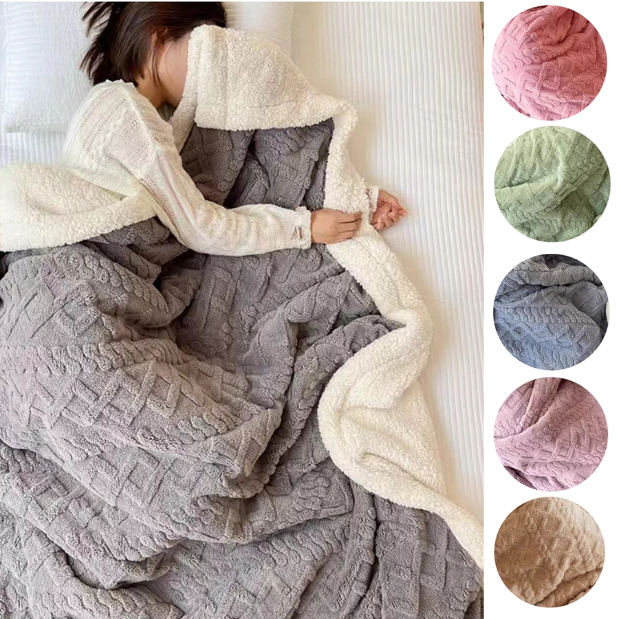 Selimut Bulu Domba 2 Layer / Selimut Tebal Dan Lembut SLIMUT BULU DOMBA RSH