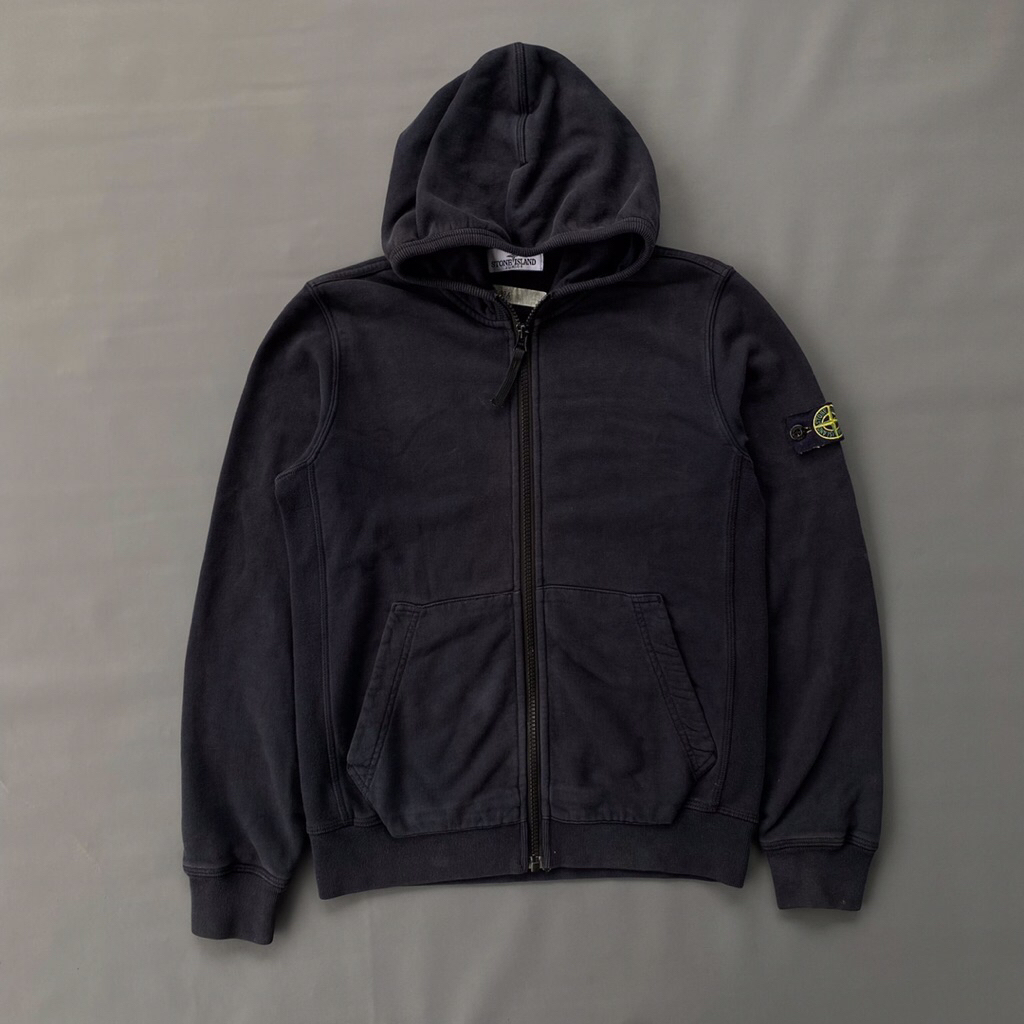 zip hoodie stone island