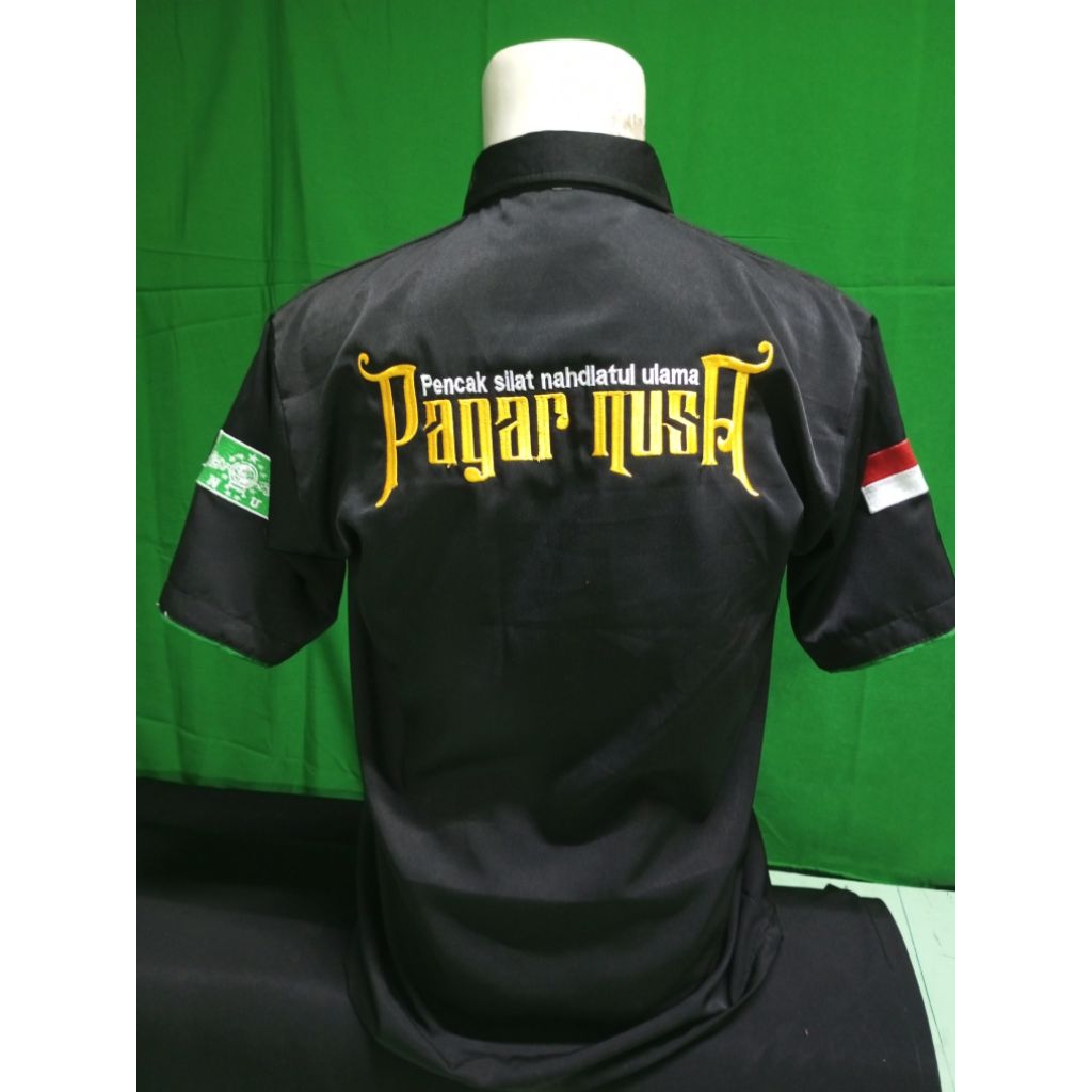 Hem pagar nusa - Kemeja pagar nusa bordir simple