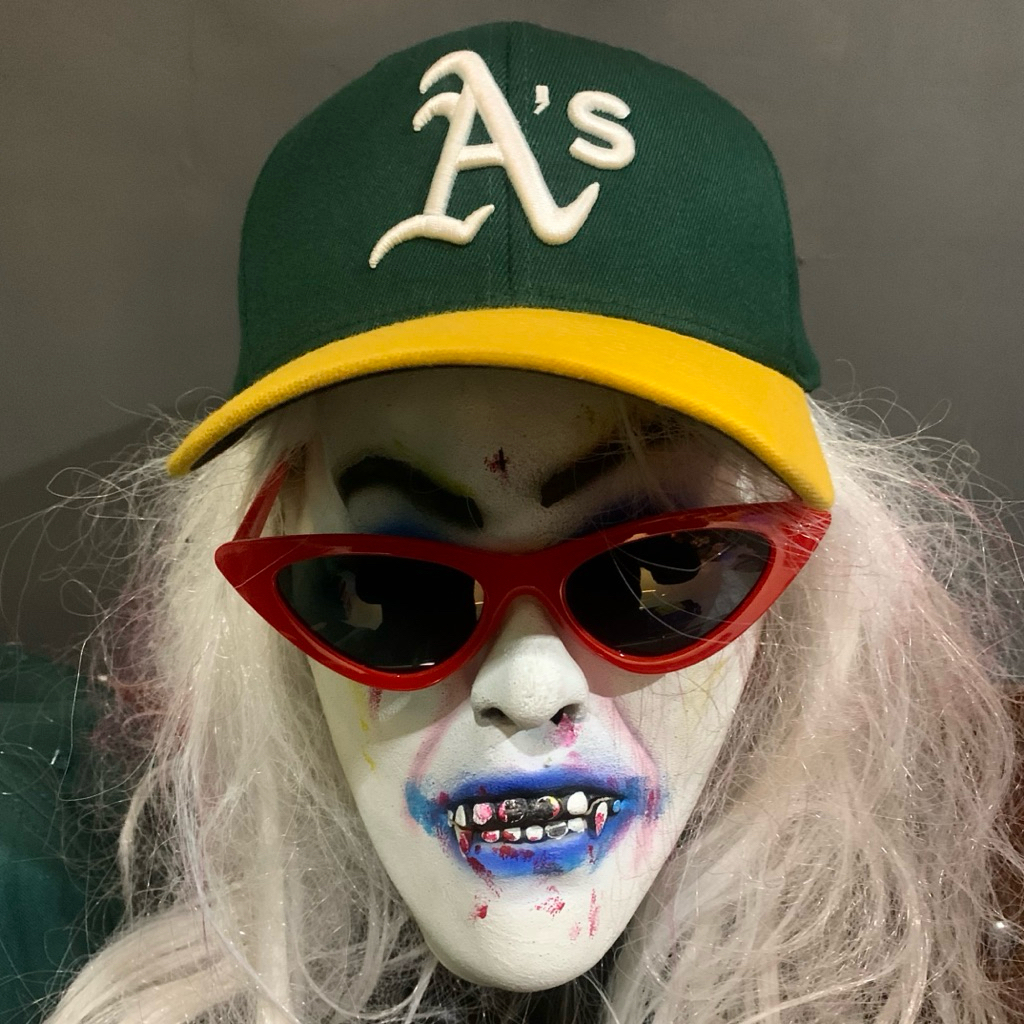 Jual Topi Vintage Oakland Athletics Hat Cap Strapback Green Flexfit MLB Baseball Logo Y2K Size S-M