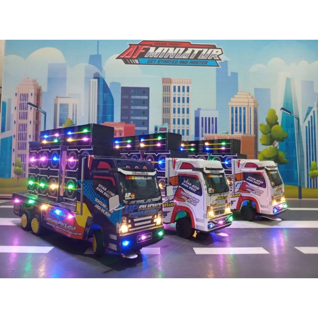 MINIATUR TRUK SOUND HOREG / MINIATUR TRUK FUSO / MINIATUR TRUCK OLENG
