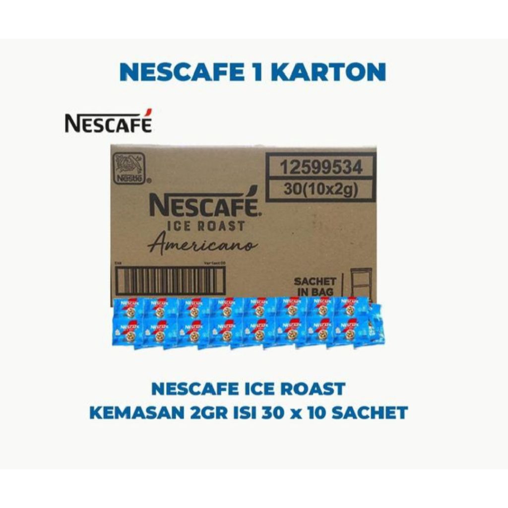 

Nescafe Ice Roast Americano 2 Gram 1 Karton Isi 30 Renceng