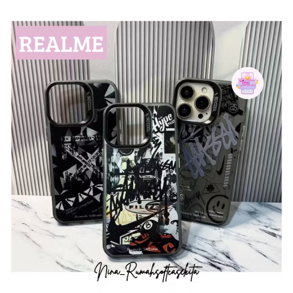 LUXURY PAINTING GRAFITY CASE REALME C67 C53 C51 C65 REALME 12 PRO 12+ 11 PRO+