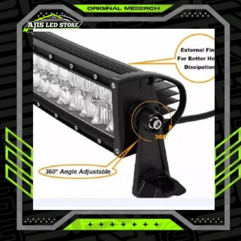 Led Bar Cree 180 Wat 80 cm lampu sorot offroad 2 baris led