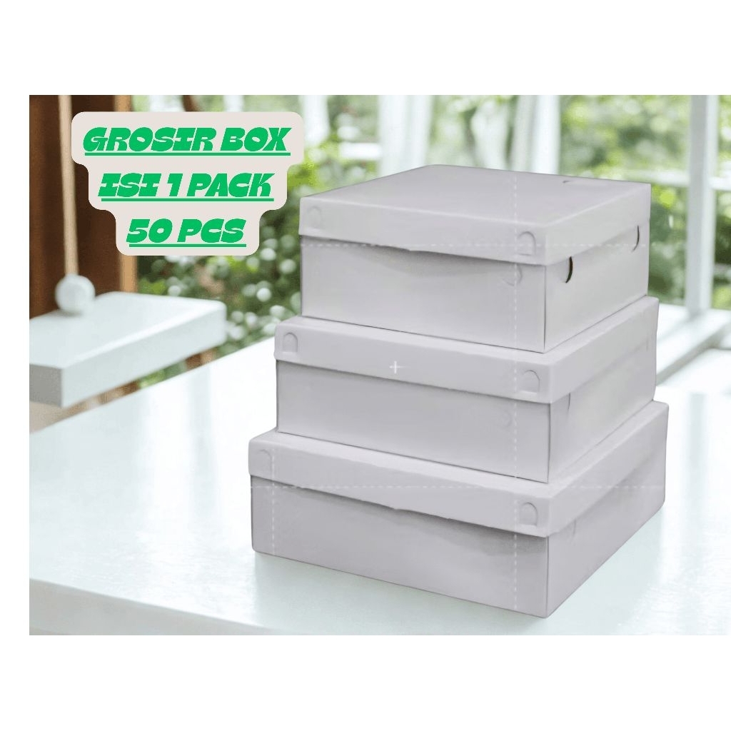 

(isi 500 pcs)Grosir Box/Dus Nasi Kotak/Dus Katering/Dus Putih Polos