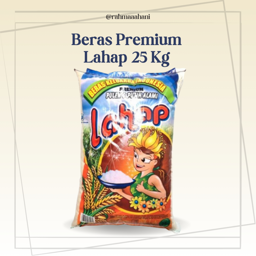 

[HanyMart] VIP Instant - Beras Premium Lahap 25 Kg