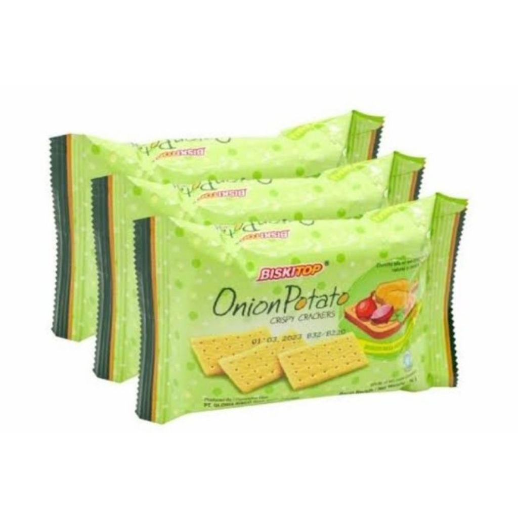 

Biskitop Onion potato @50gr 1 Dus isi 24pcs