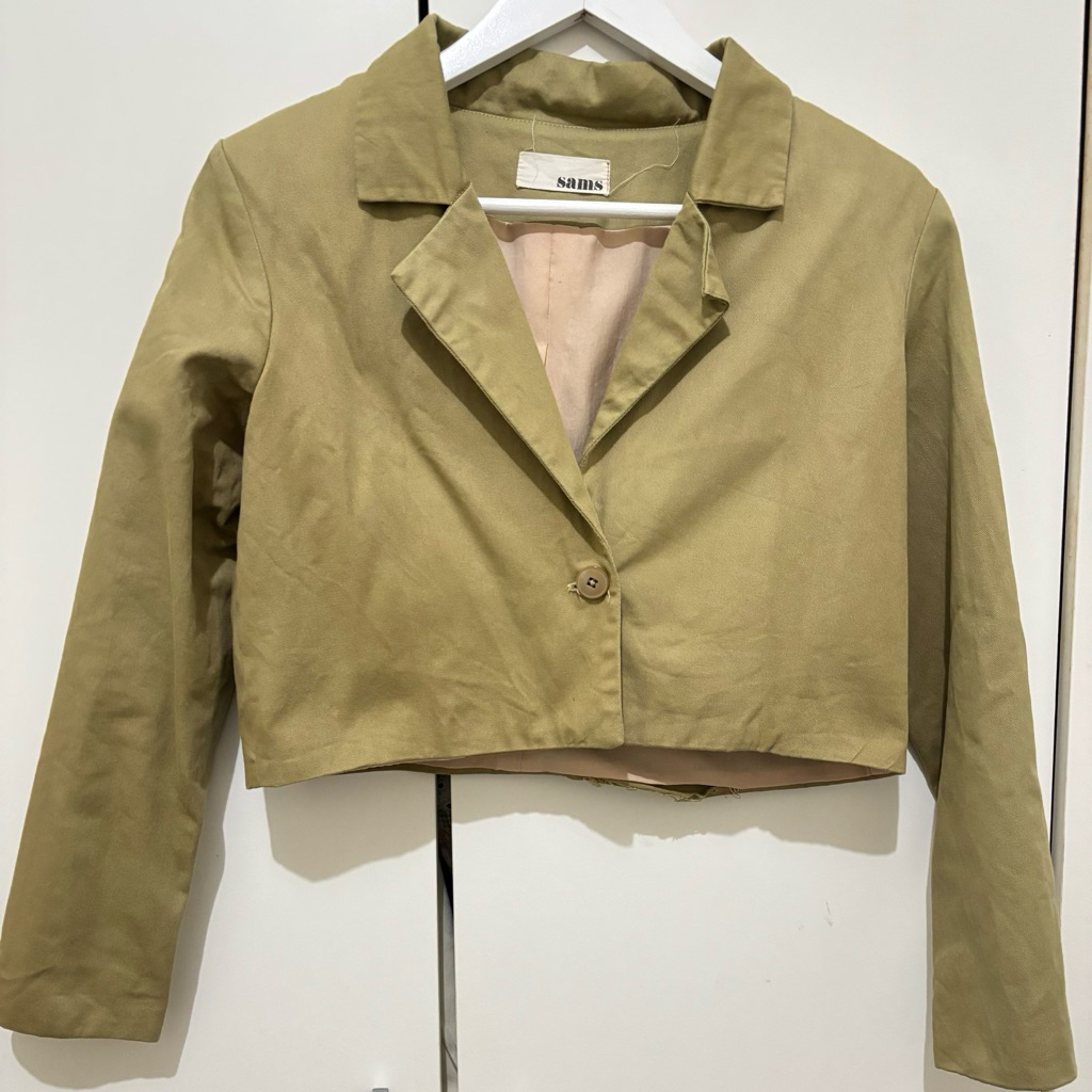 Brown Cropped Blazer