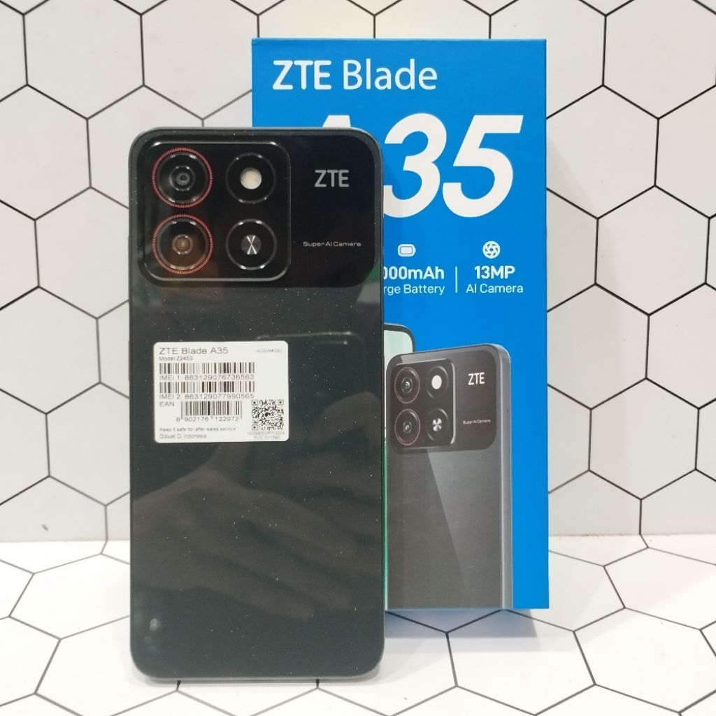 ZTE BLADE A35 4/64GB HP SECOND BEKAS FULLSET