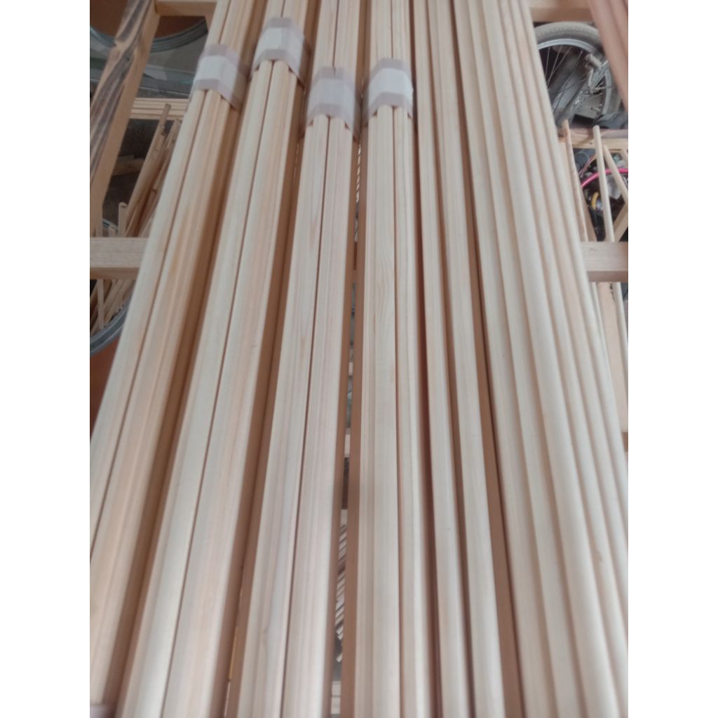 stik kayu jati belanda 12pcs 8mm x 80cm