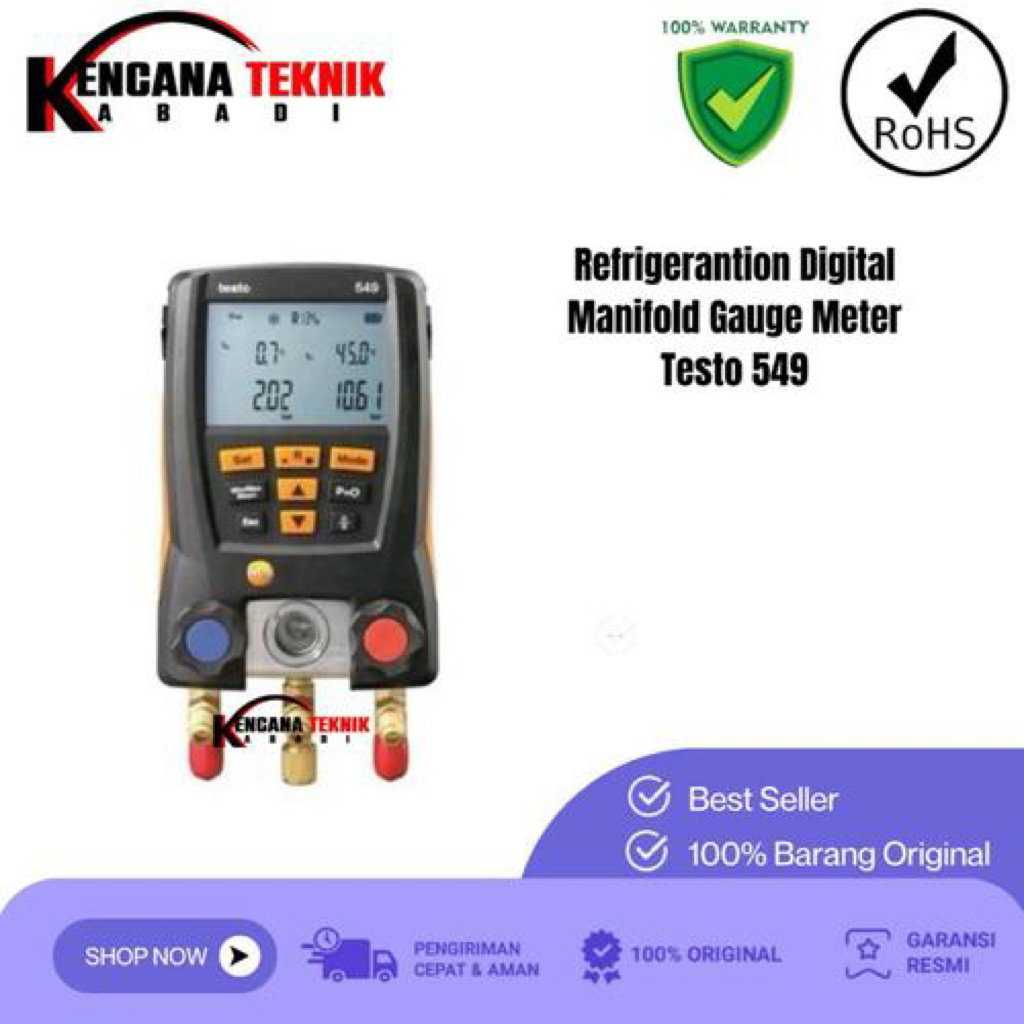 Refrigerantion Digital Manifold Gauge Meter Testo 549