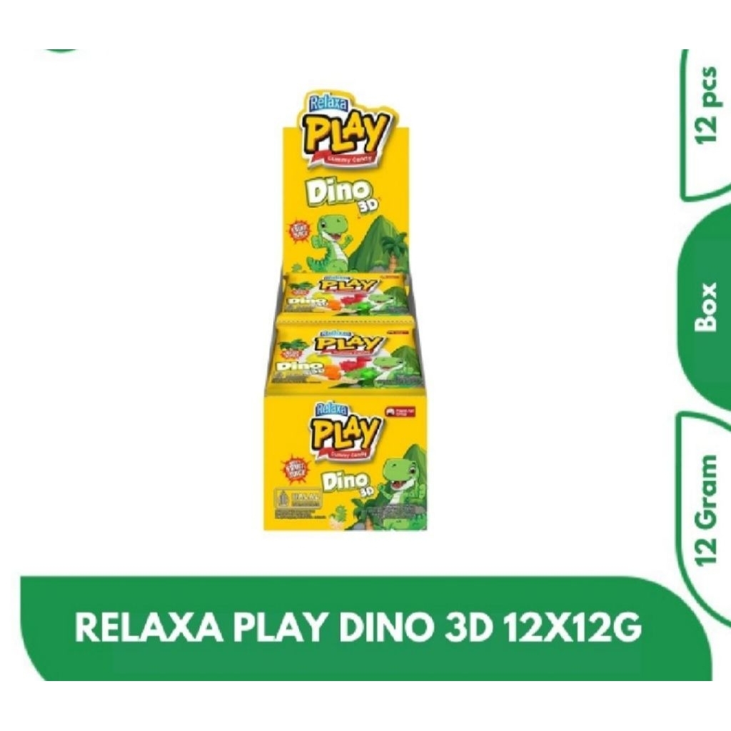 

RELAXA PLAY DINO 3D 12gr BOX ISI 12 PCS