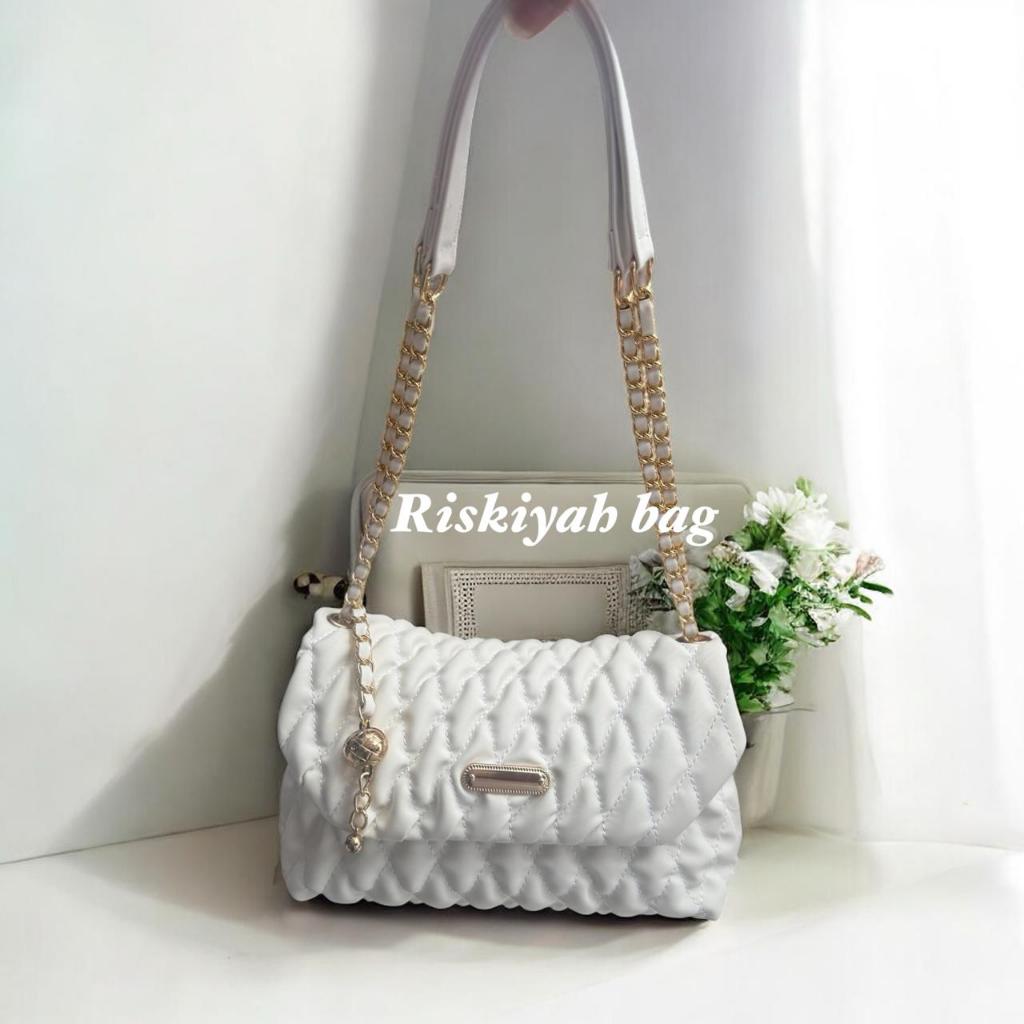 NURY Tas Selempang & Bahu Wanita Slingbag Tali Rantai Shoulderbag Tas Wanita