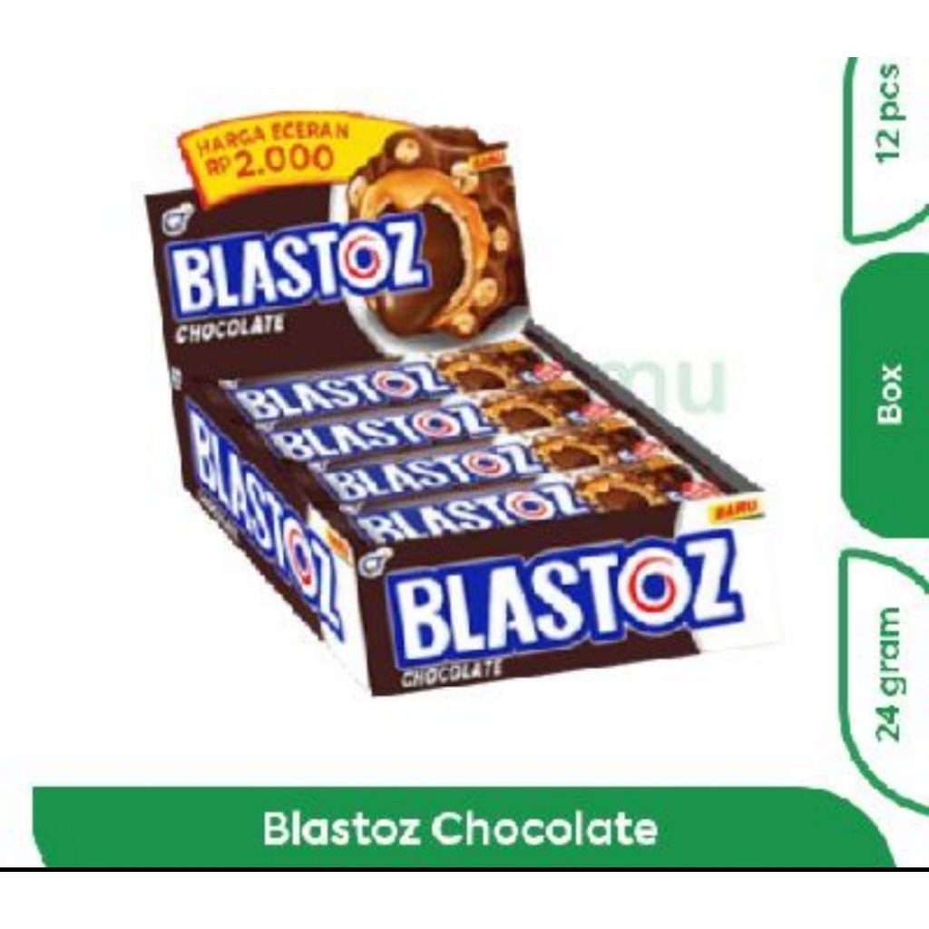

BLASTOZ CHOCOLATE 24gr BOX ISI 12 PCS