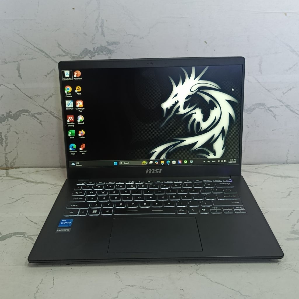 Laptop Second MSI Modern 14 C12MO Intel core i3-12152U RAM 8GB SSD 256 GB 14 inch Full HD IPS