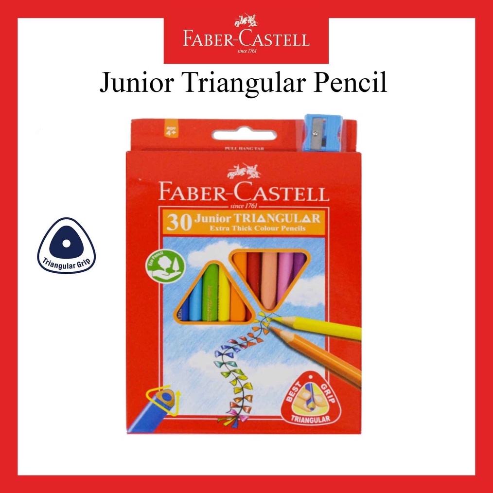 

KODE Q95A Pensil Warna Faber Castell Junior 3 Warna Junior Triangular Colour Pensil Gratis Rautan