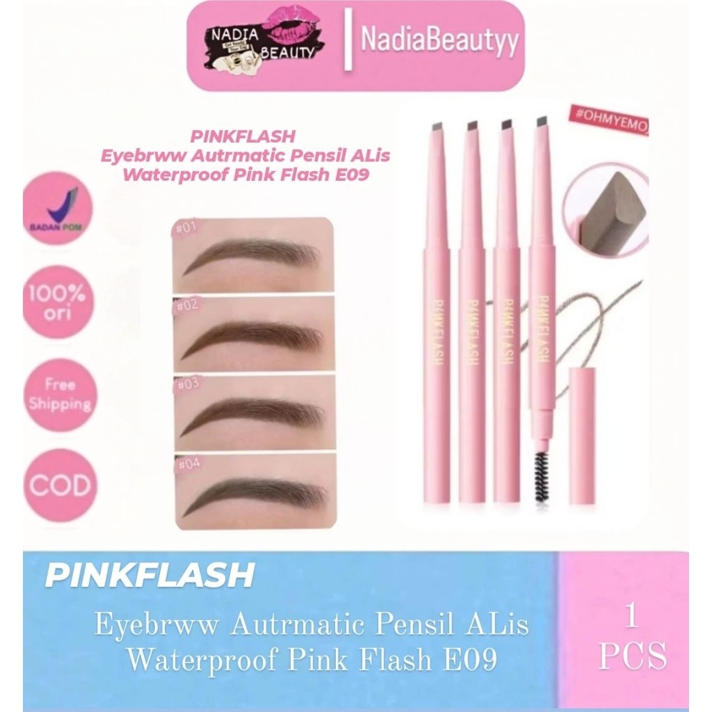 NadiaBeautyy - Pinkflash Eyebrow Automatic Ohmyemoji Eyebrow Pinkflash Eyebrow Pencil ALis