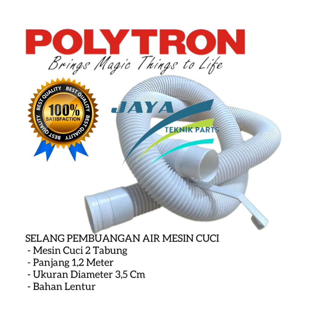 [ POLYTRON ] Selang Pembuangan Mesin Cuci POLYTRON 2 Tabung