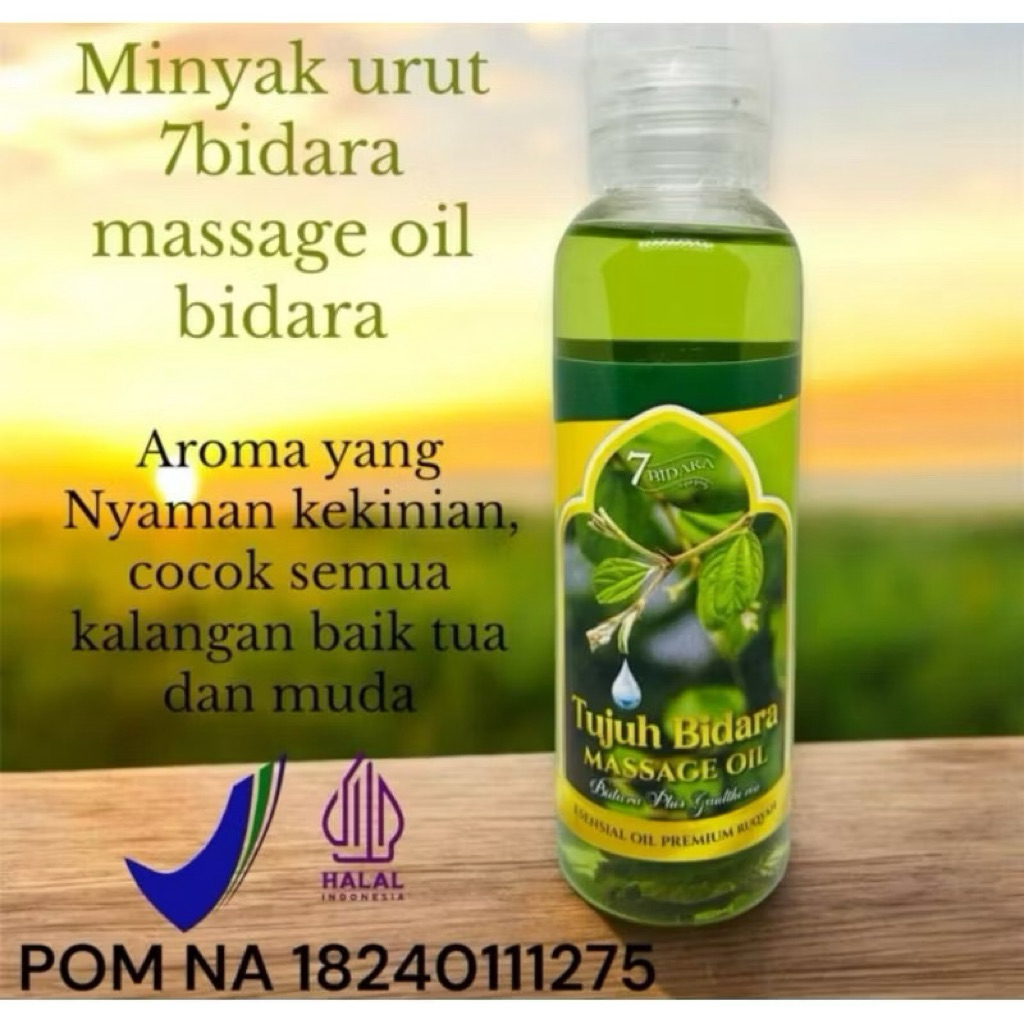 Minyak Urut tujuh Bidara 100ml Untuk Kesehatan Pegal Capek Pelumas Anak Telon Bayi Dewasa Ibu