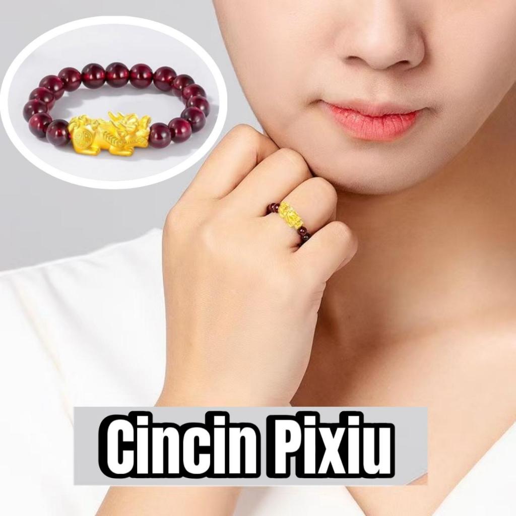Cincin Pixiu wanita. Pixiu berongga 18mm. Pixiu 3D, ringan dan mewah. Cincin wanita. PXJZ-05